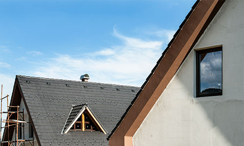 Roof of house for inspection